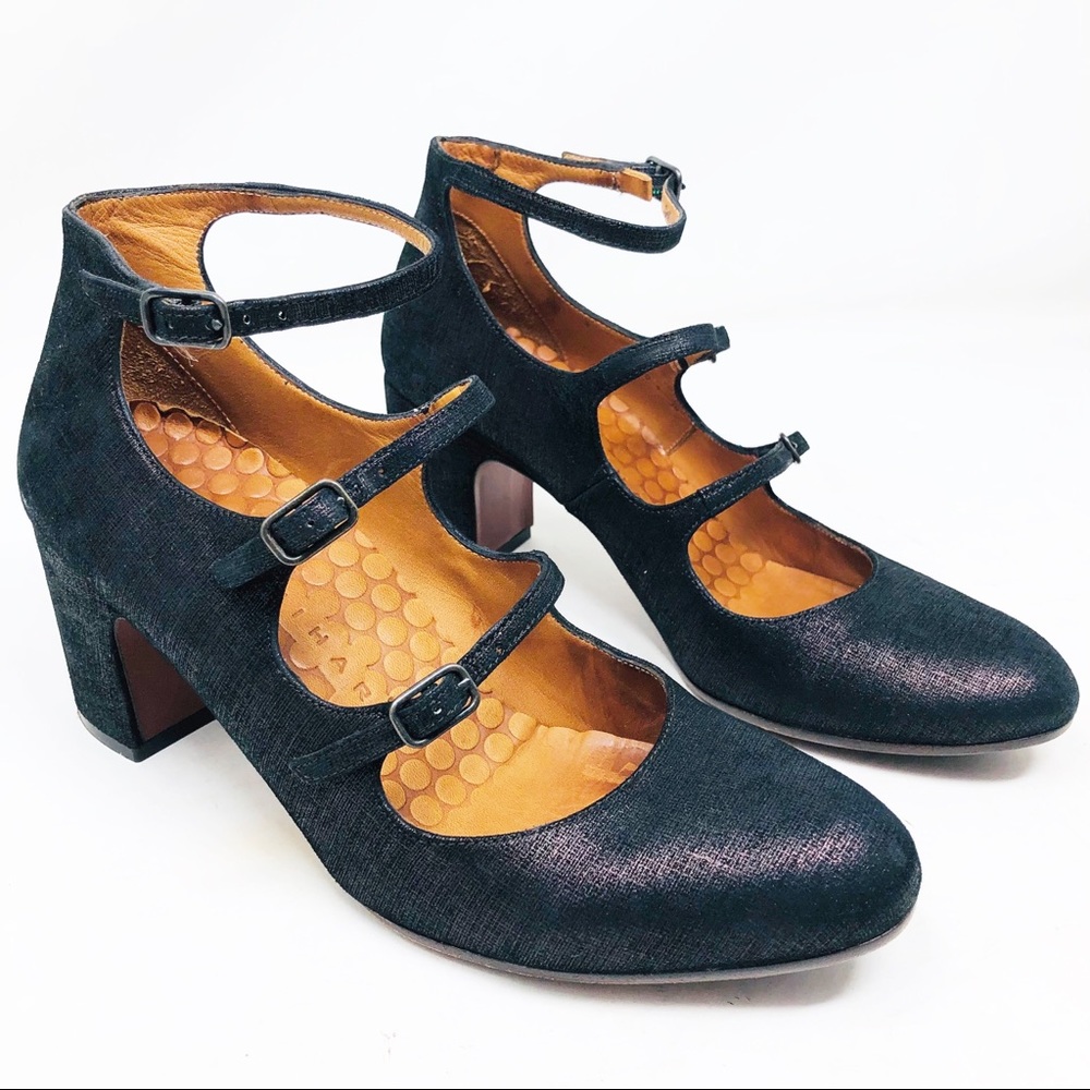 Chow Mihara Metallic Leather Pumps